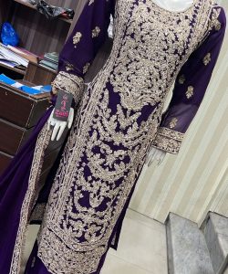 Alternative view of EC25-4 Party Plazzo Outfit Purple