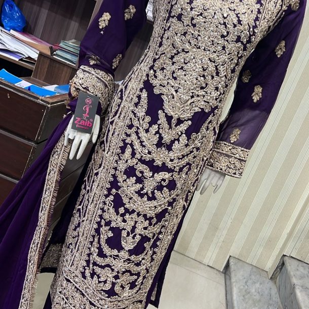 Alternative view of EC25-4 Party Plazzo Outfit Purple