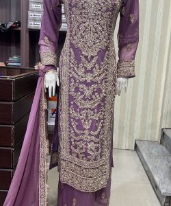 EC25-4 Party Plazzo Outfit Dusty Pink