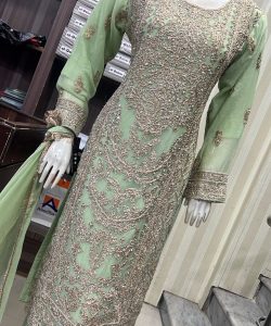 Alternative view of EC25-4 Party Plazzo Outfit Green