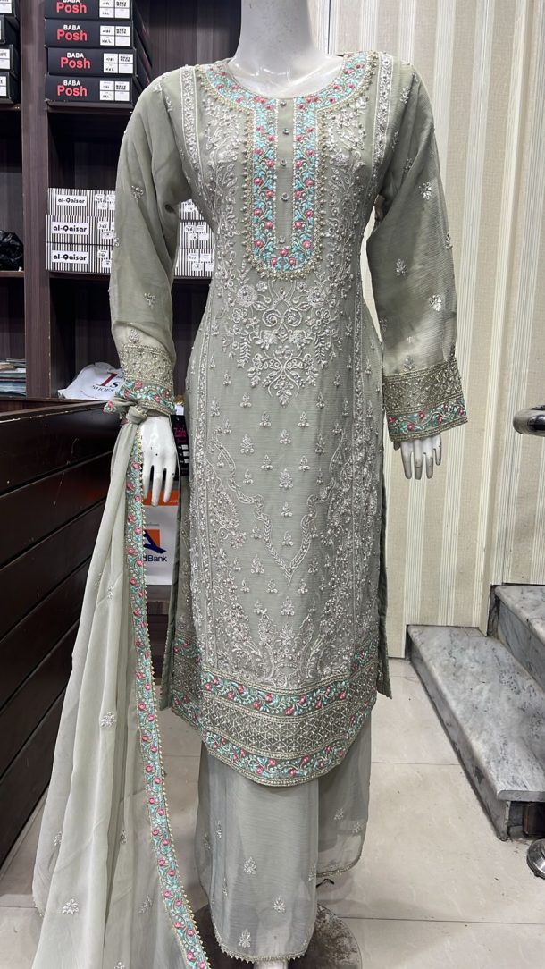 SS10 Fancy Plazzo Suits Mocha