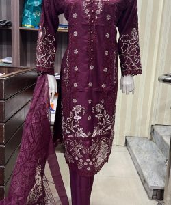SS26 Viscose SalwarKameez Maroon