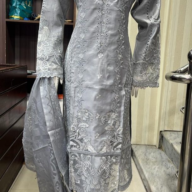 SS26 Viscose SalwarKameez Grey
