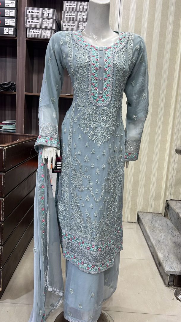 SS10 Fancy Plazzo Suits Grey