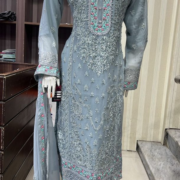 SS10 Fancy Plazzo Suits Grey