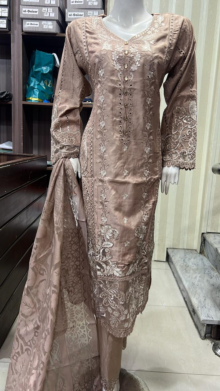 SS26 Viscose SalwarKameez Nude