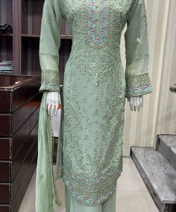 SS10 Fancy Plazzo Suits Mint